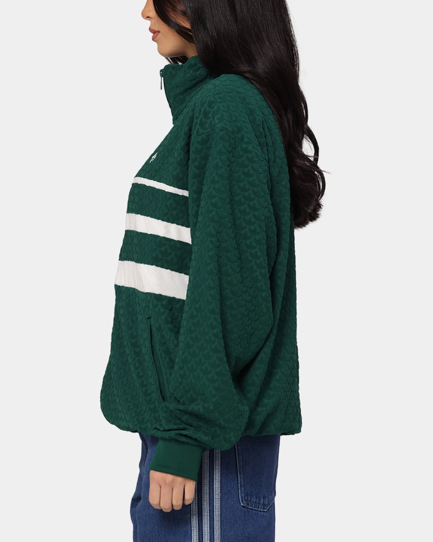 Adidas Monogram Track Top Jacket Green Water resistant coating