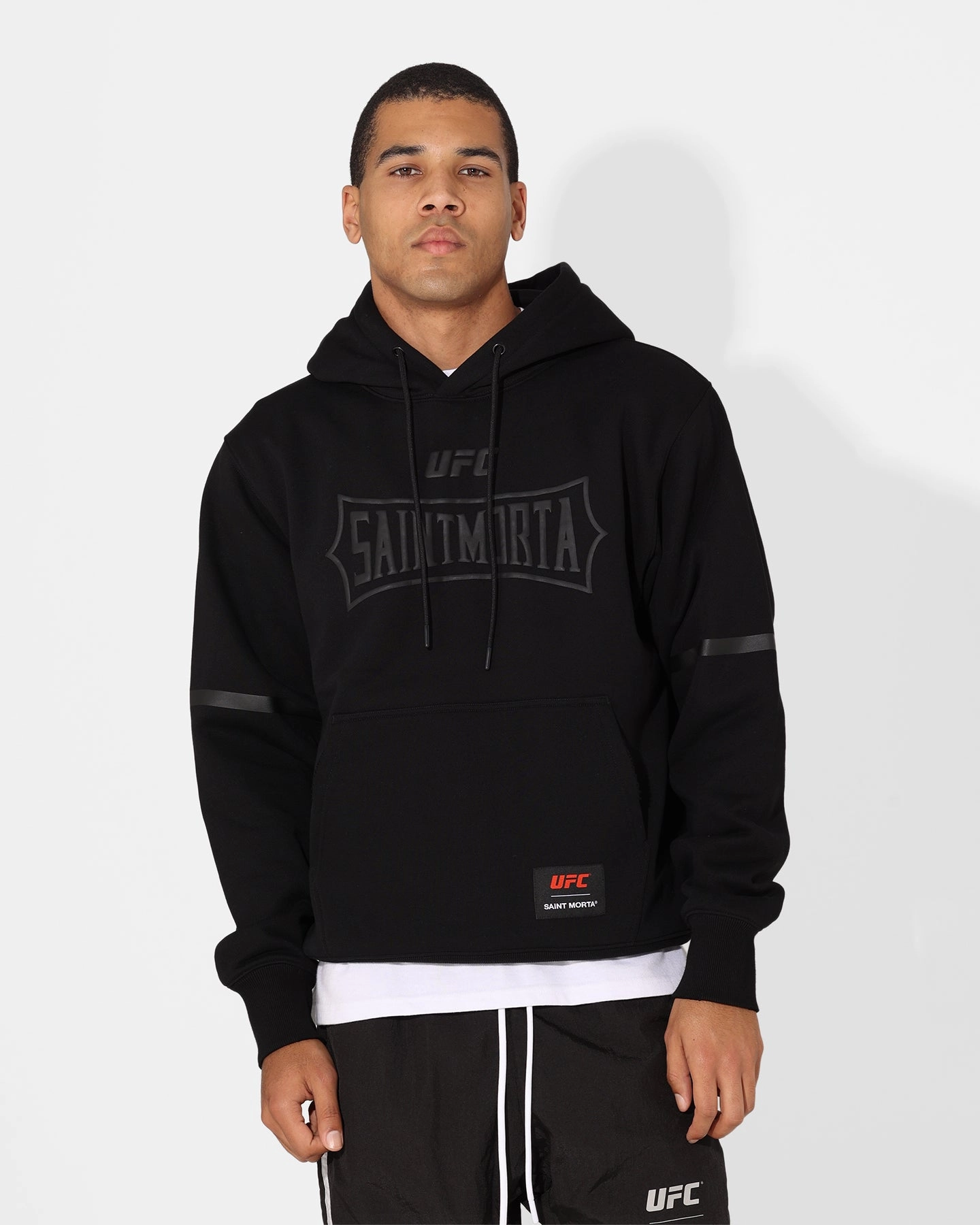 Saint Morta X UFC Championship Hoodie Black/Grey Winter Comfort