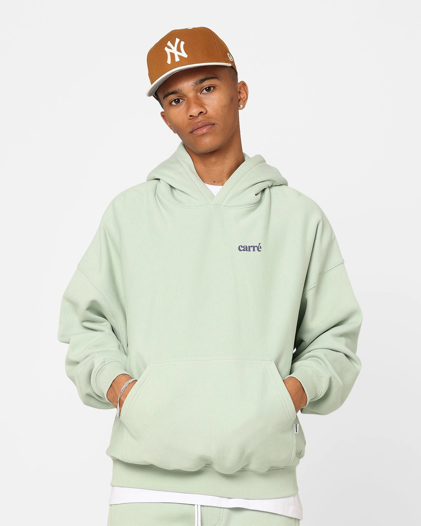Classic Jacket Carre Petal Oversized Hoodie Pistachio