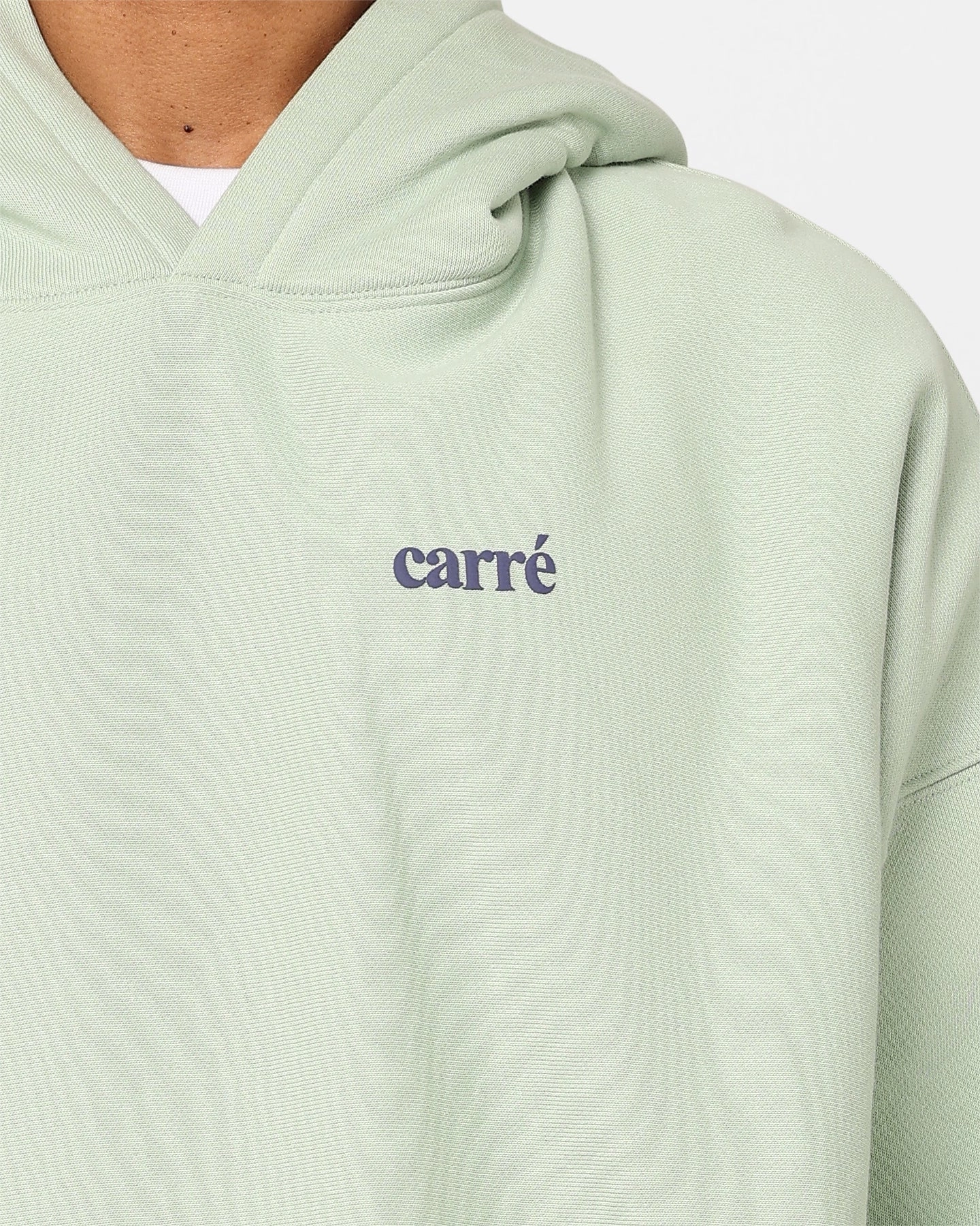 Carre Petal Oversized Hoodie Pistachio AdjustableHood