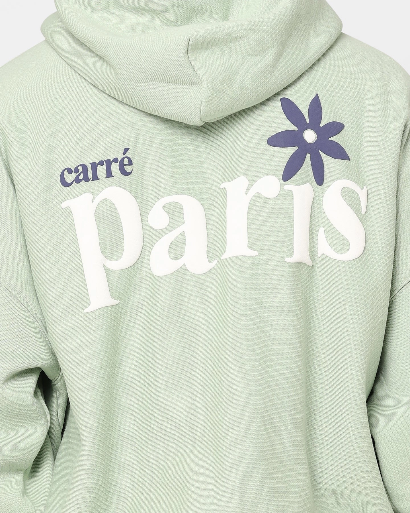 Help Ergonomic Paneling Carre Petal Oversized Hoodie Pistachio
