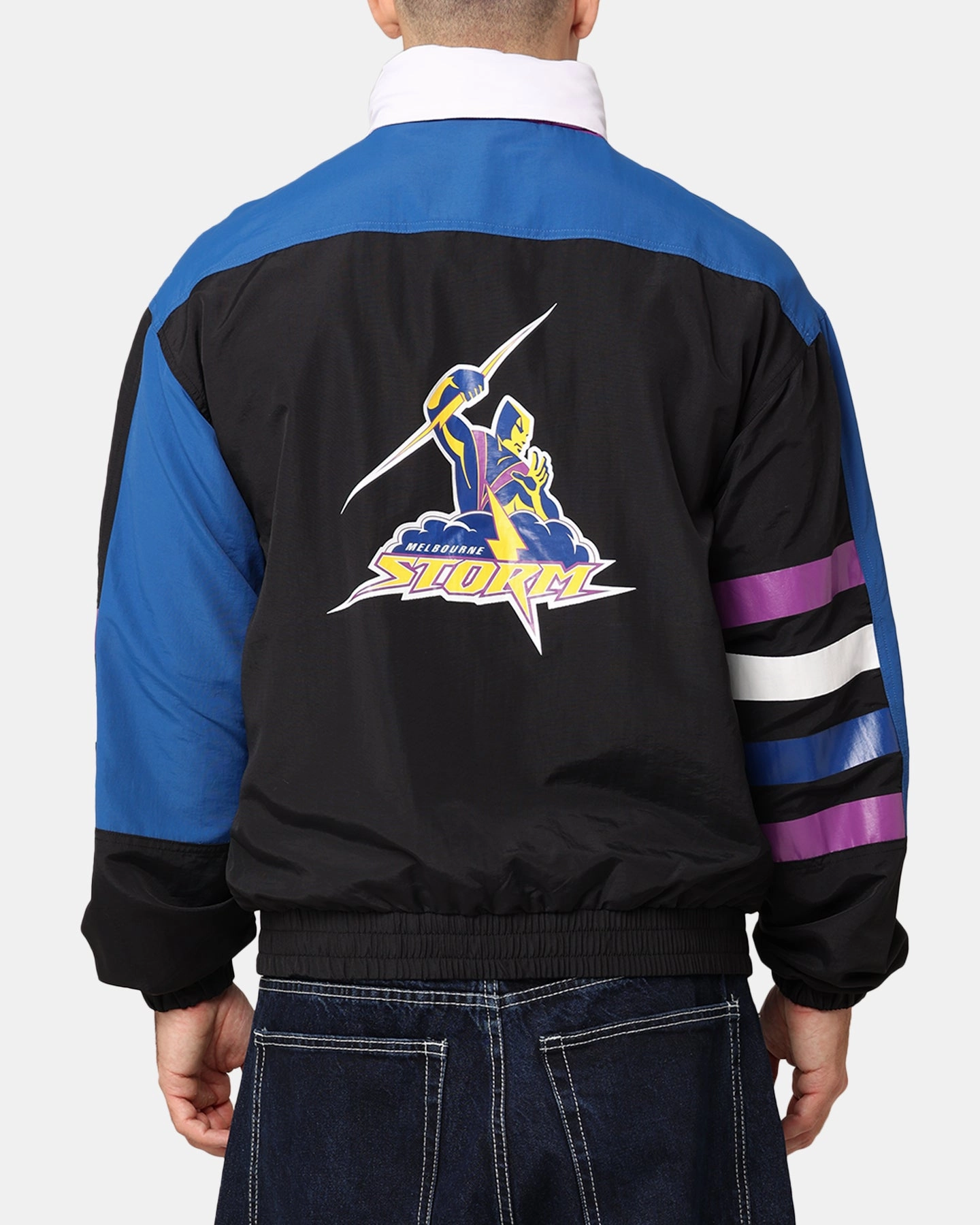 Essential Warmth Modern Tailoring Mitchell & Ness Melbourne Storm Premiership 1999 Grand Final Spray Jacket Multicolour