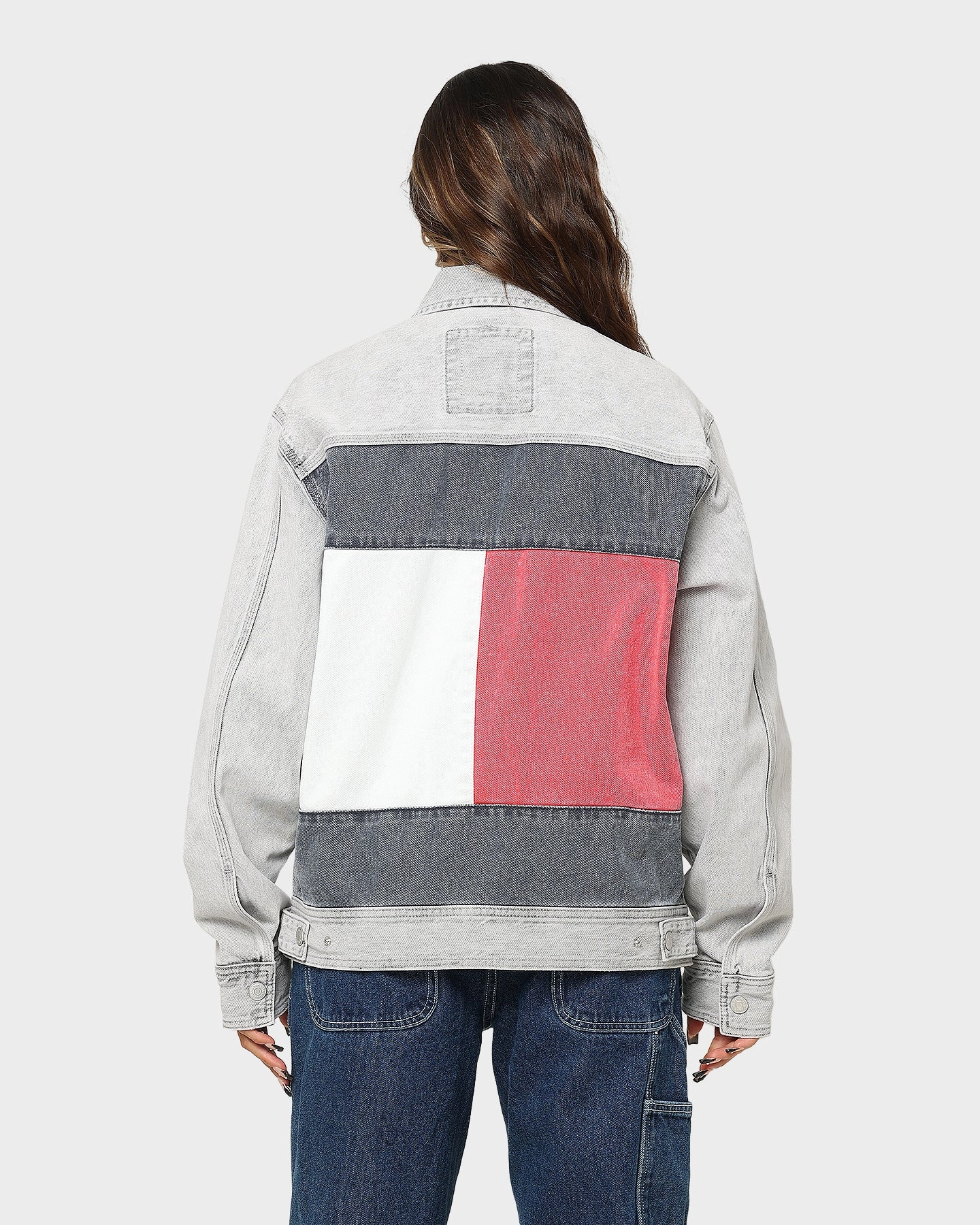 Tommy Jeans TJ Archive Oversized Denim Jacket Denim Black Button-up Odor Resistant Finish