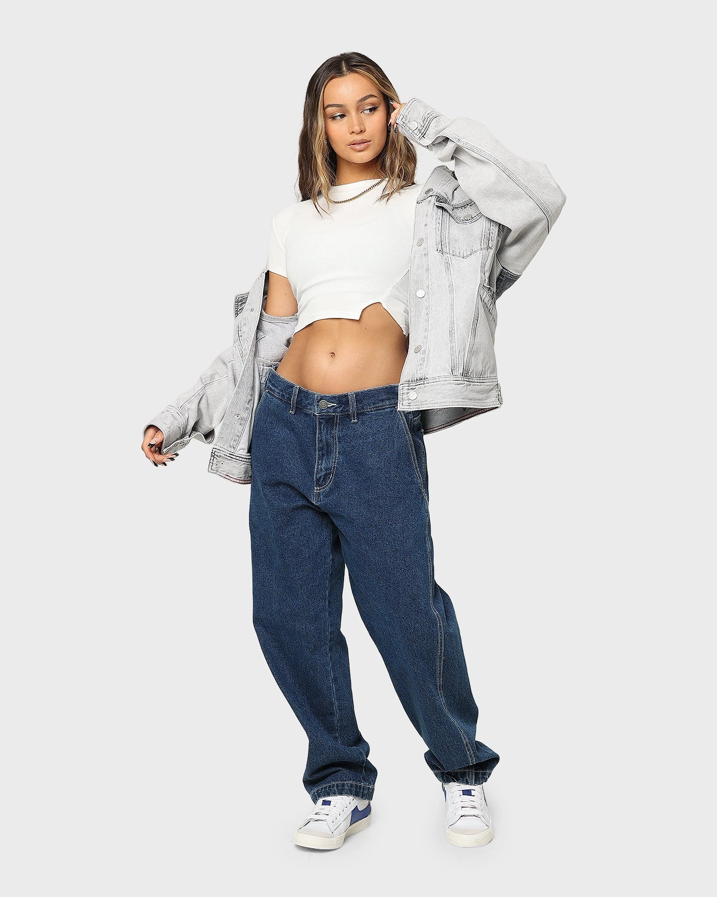 Warm Weather Wear Hidden Compartments Tommy Jeans TJ Archive Oversized Denim Jacket Denim Black