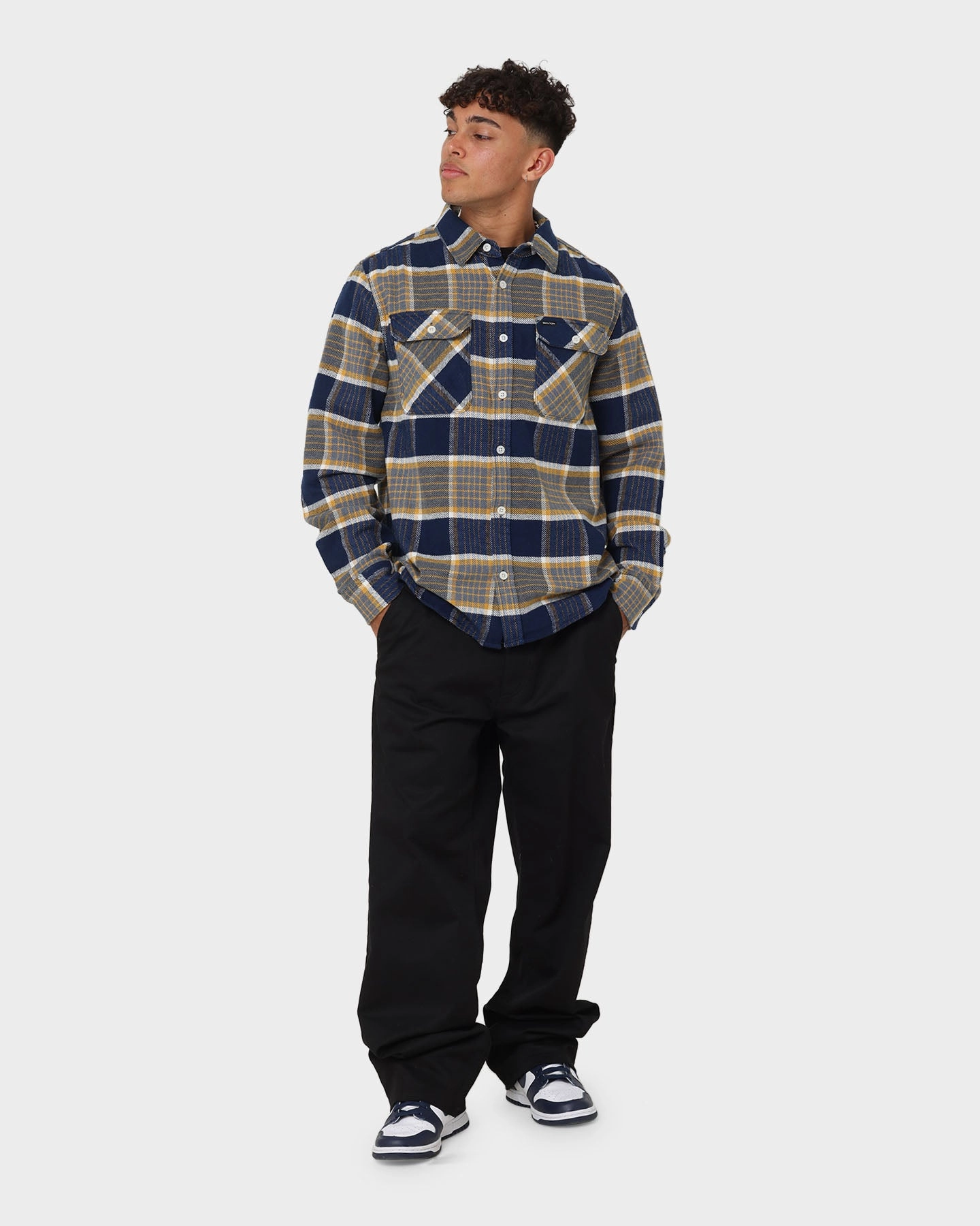 Brixton Bowery Flannel Jacket Moonlit Ocean traveler Cozy Jacket