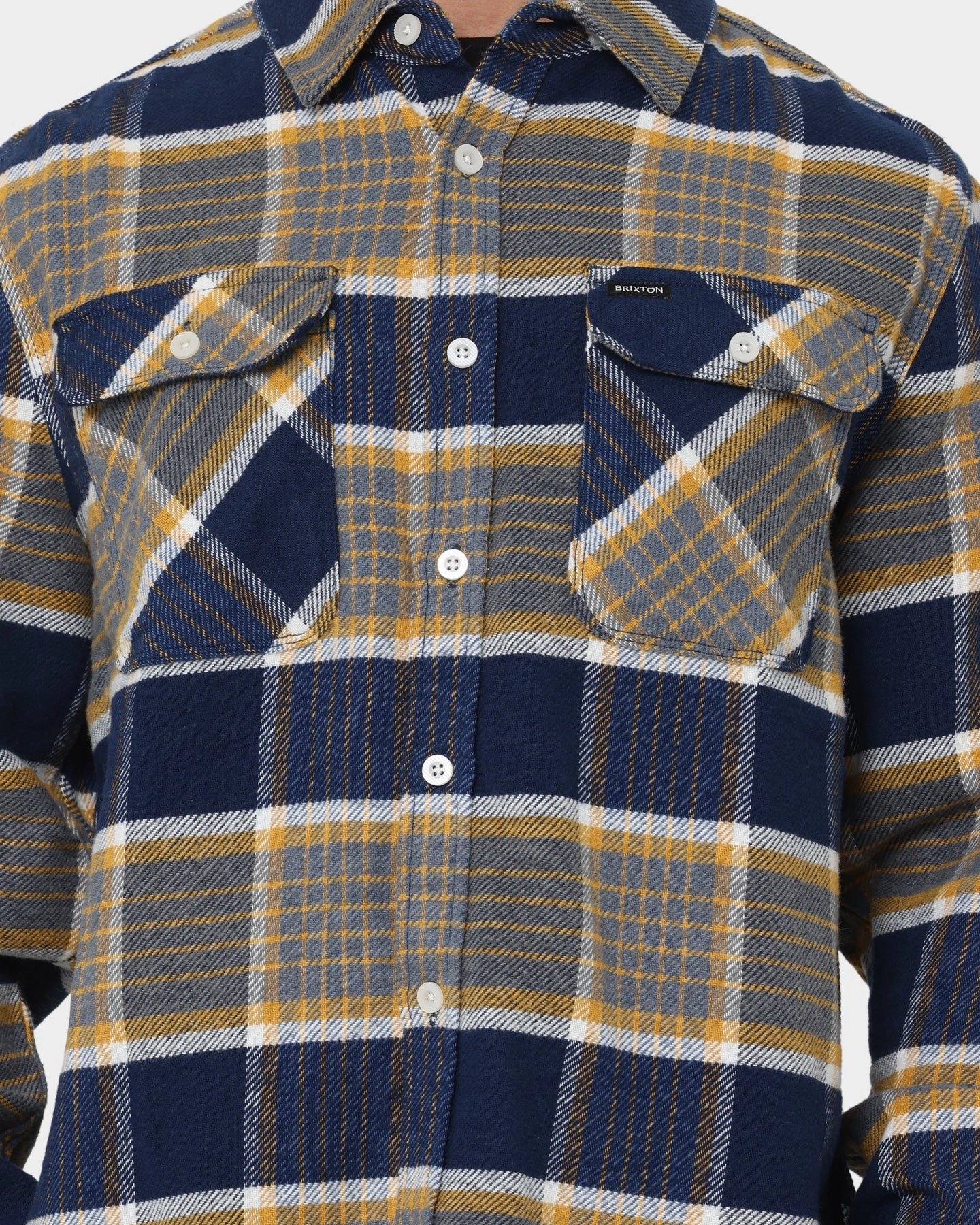 Maximize StretchFit Fabric Technology Brixton Bowery Flannel Jacket Moonlit Ocean