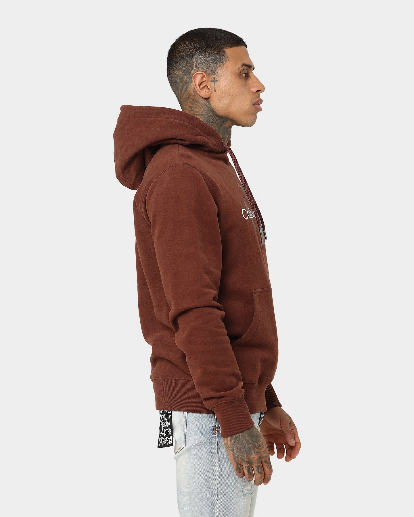 Calvin Klein Monogram Hoodie Dark Brown/Black Prize