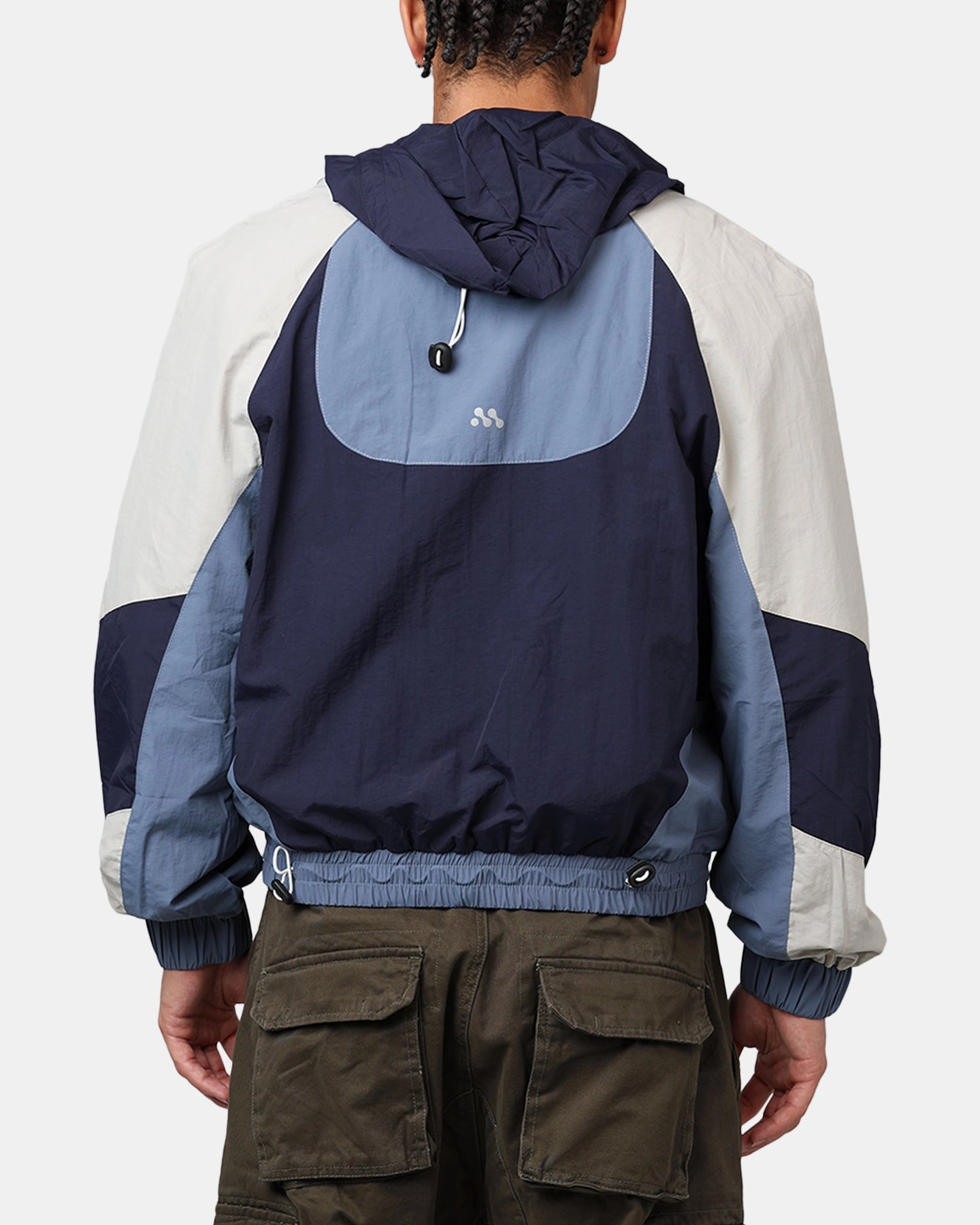Pilates FleeceBacking MNML Active Windbreaker Jacket Blue