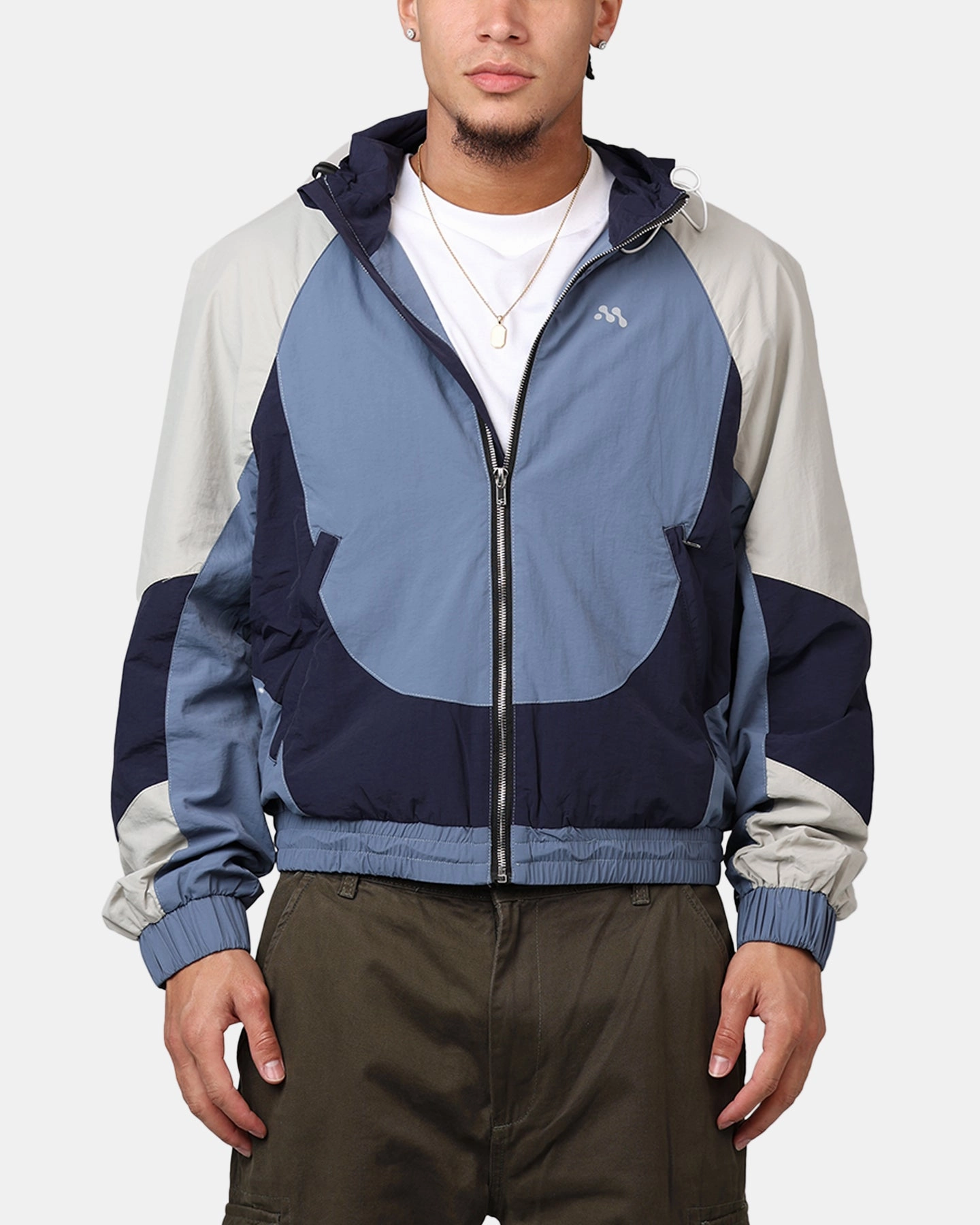 MNML Active Windbreaker Jacket Blue Cool Fit