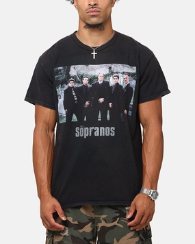 SlimFit The Sopranos Family Portrait T-Shirt Black Vintage