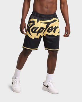 Mitchell & Ness Toronto Raptors Big Face Black Gold Shorts Black/Gold Odor Control Treatment