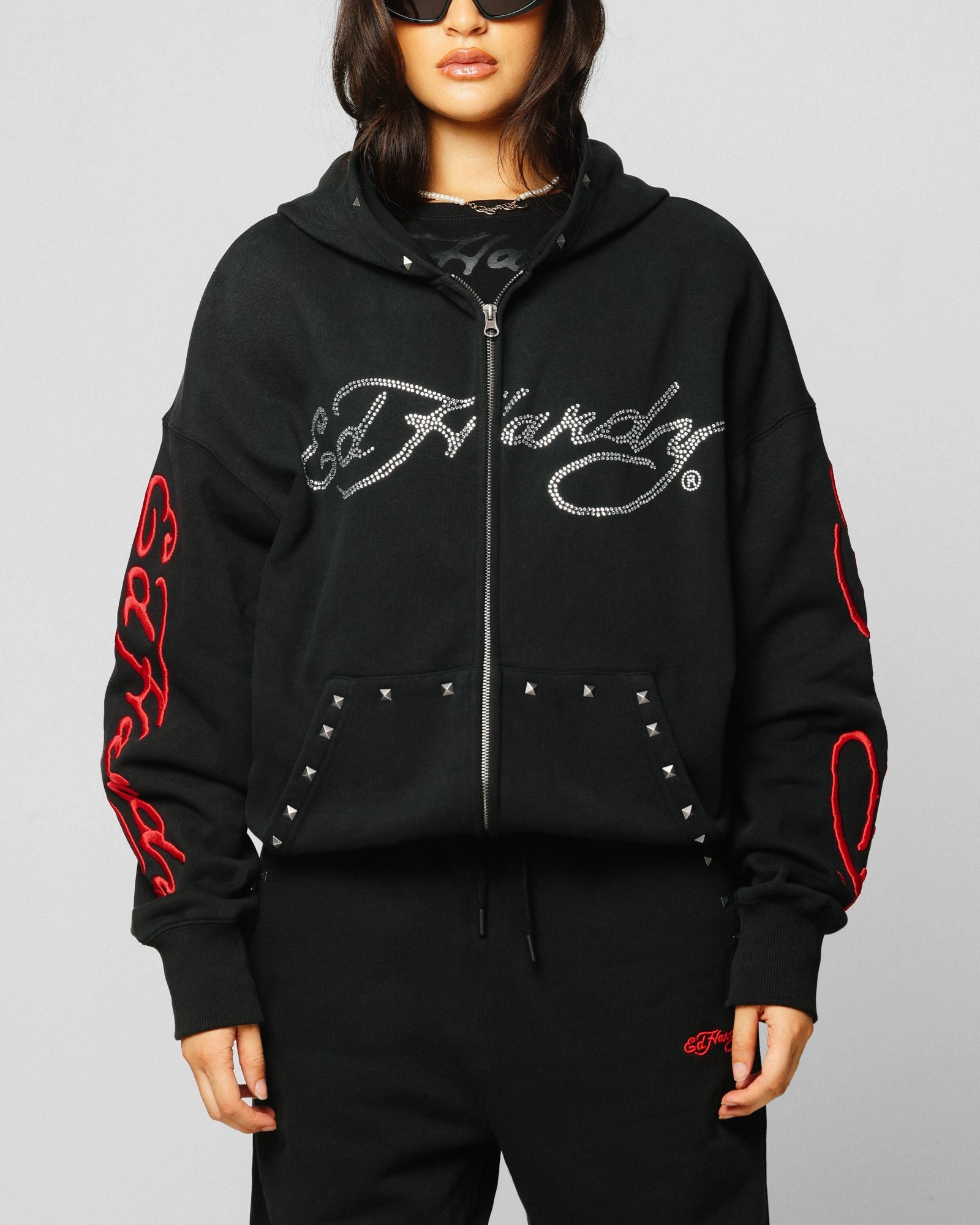 Ed Hardy Ed Hardy Hoodie Black suitable for weekend getaways