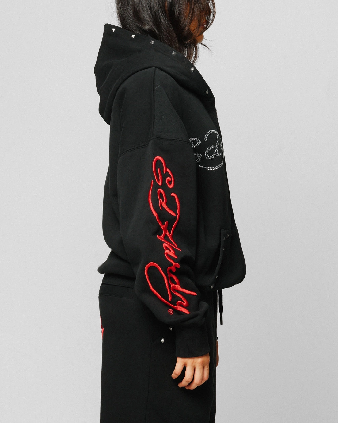 Ed Hardy Ed Hardy Hoodie Black Silk Allow