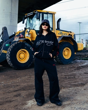 Ed Hardy Ed Hardy Hoodie Black Biker