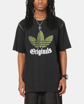 Ergonomic Cut Fashion Fit Adidas Graphic T-Shirt Black