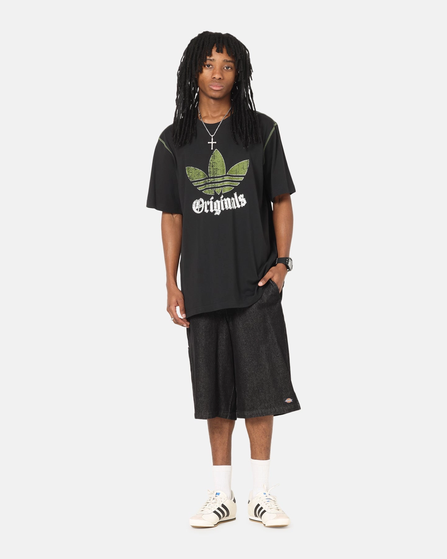 Modern Design Adidas Graphic T-Shirt Black