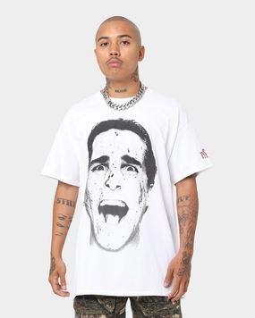 Goat Crew X American Psycho American Psycho Vintage T-Shirt White spring fashion Tagless Neckline