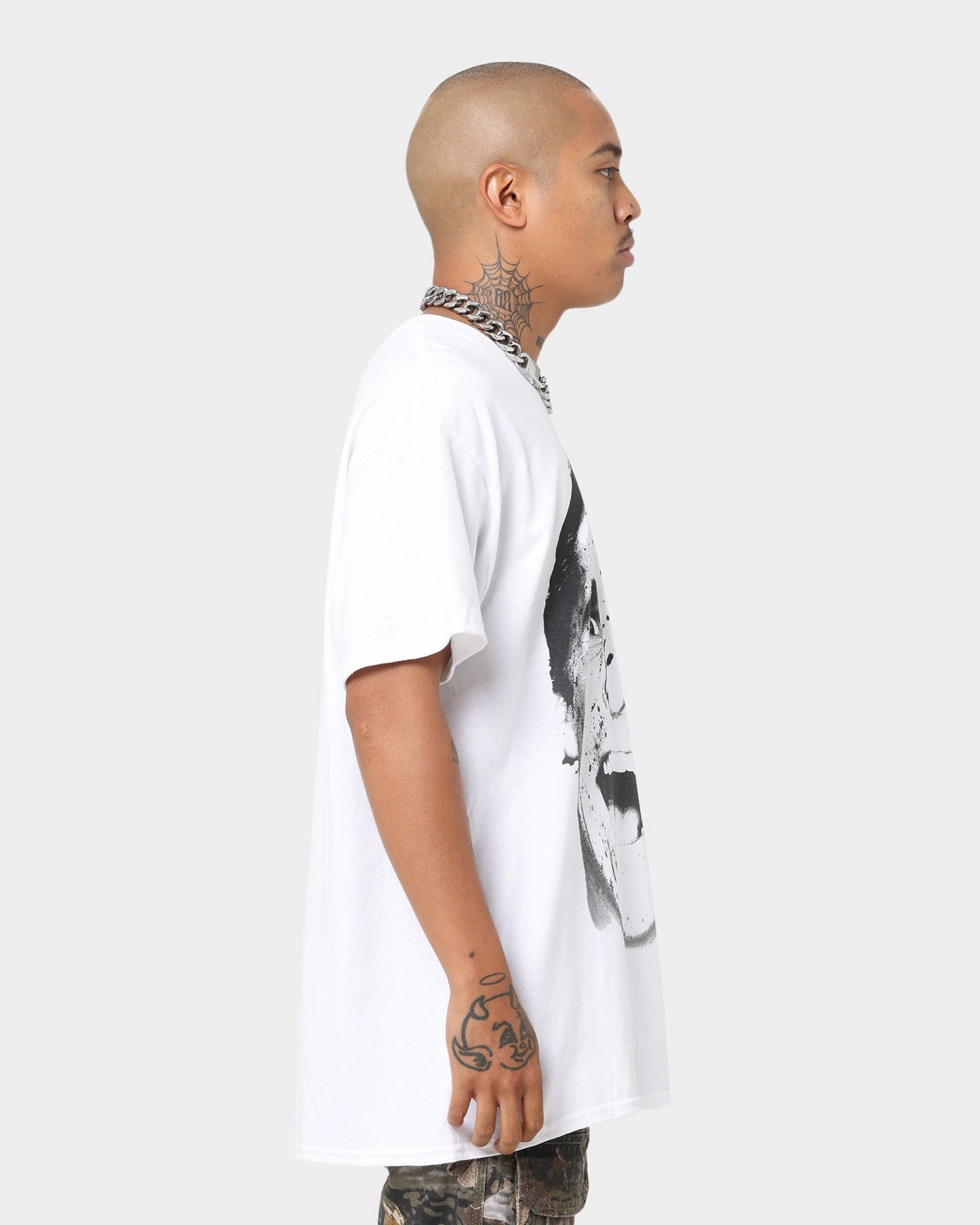 Active Comfort Wear Ruffled edges Goat Crew X American Psycho American Psycho Vintage T-Shirt White