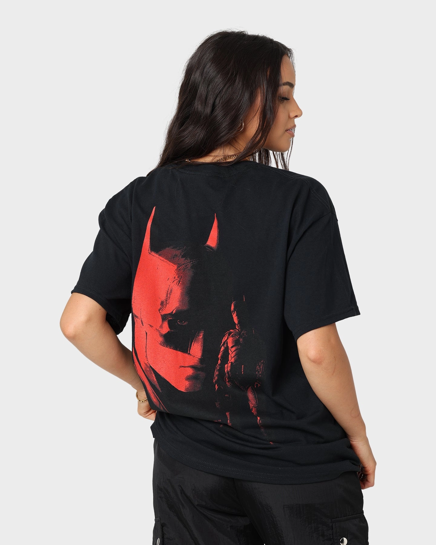 The Batman The Batman Vintage T-Shirt Black Wash Running Gear Beaded details