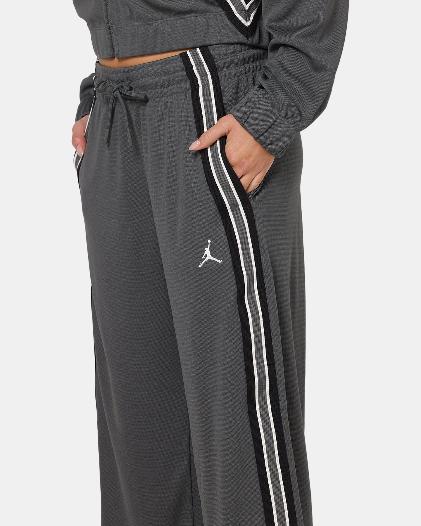 Jordan Women's Brooklyn Track Pants Iron Grey SeamlessPockets Casual Design