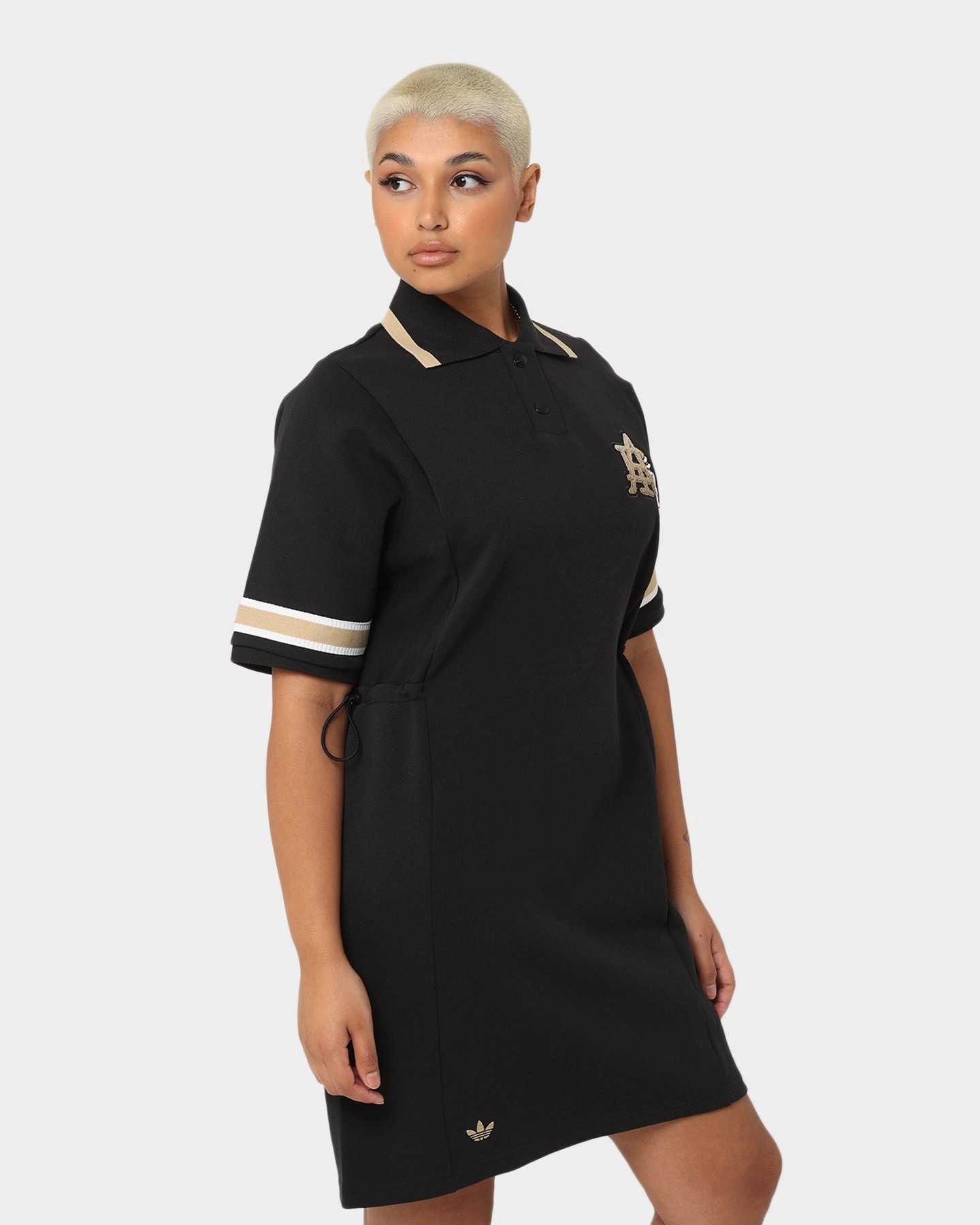 Passion Adidas Women's Modern Collegiate Polo Dress Black