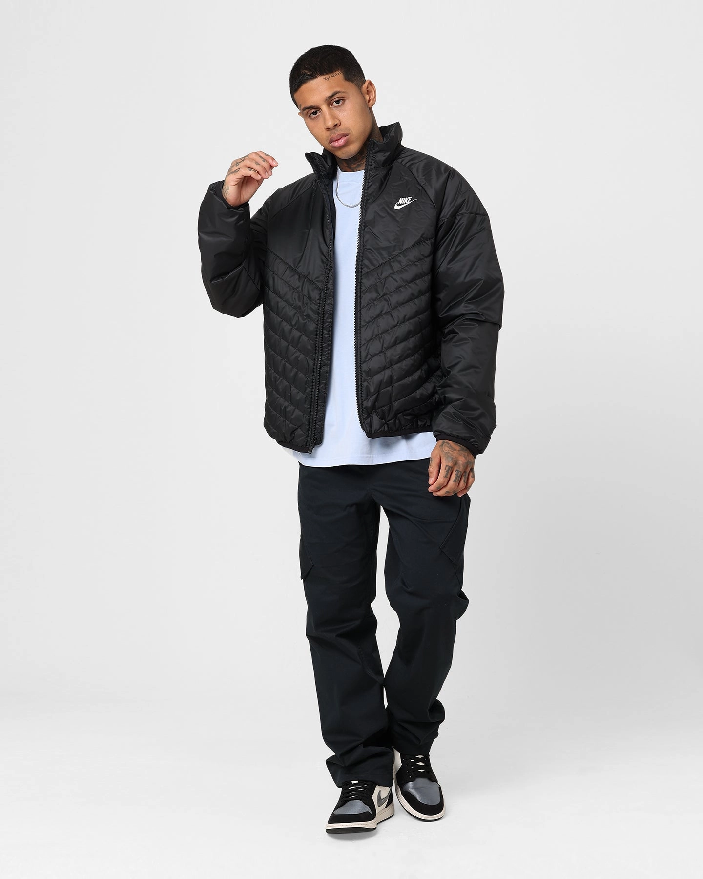 suitable for self use Nike Sportswear Windrunner Therma-FIT Midweight Puffer Jacket Black/Black/Sail