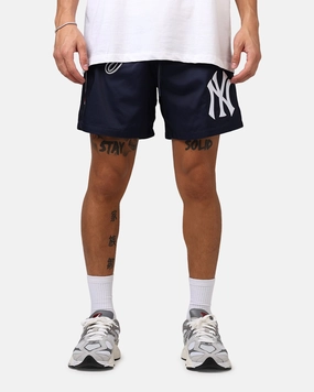 Pro Standard New York Yankees Classic Woven Shorts Midnight Navy Eco Friendly Fabric RipstopMaterial
