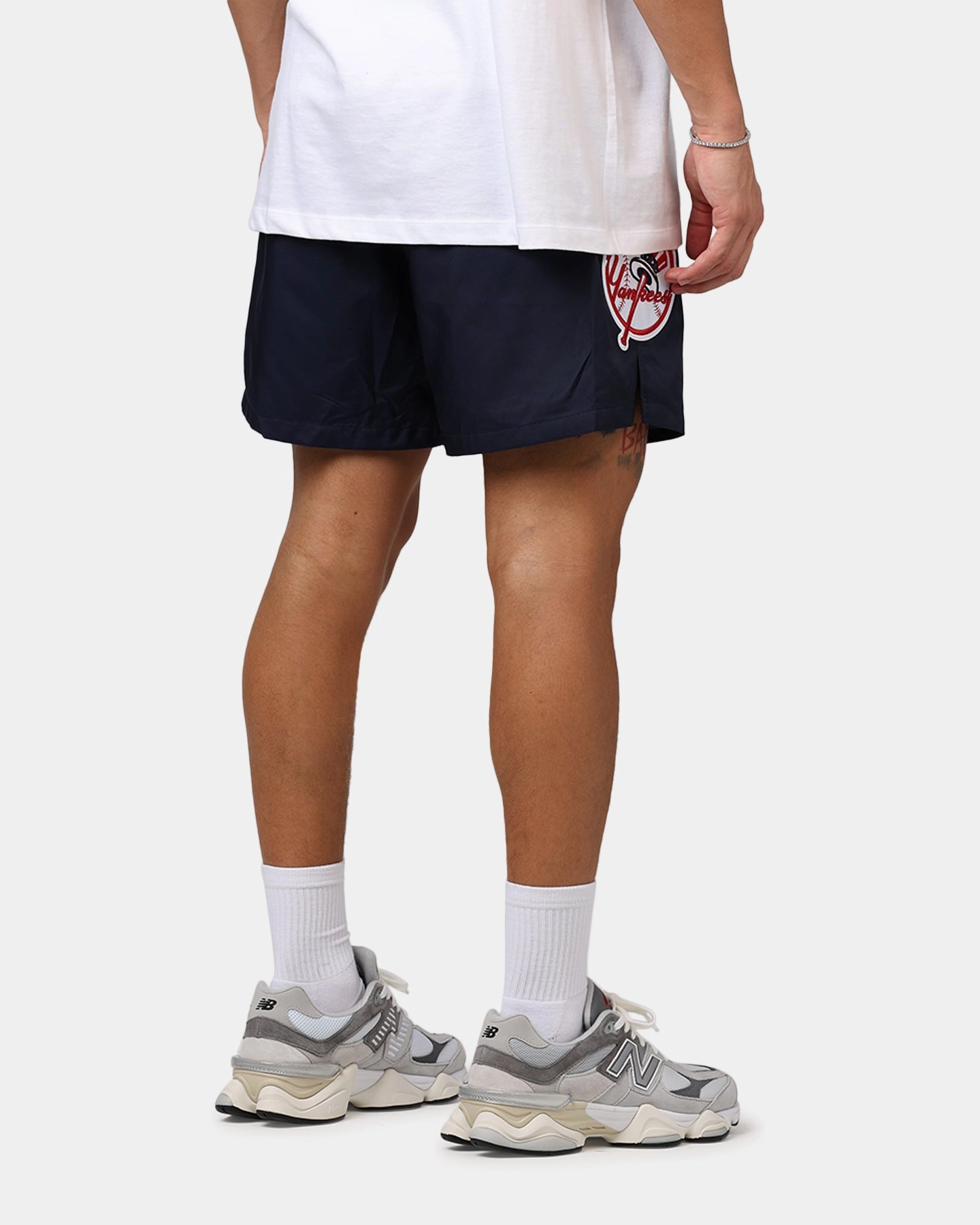 Pro Standard New York Yankees Classic Woven Shorts Midnight Navy Breathable Lining UPF Sun Protection