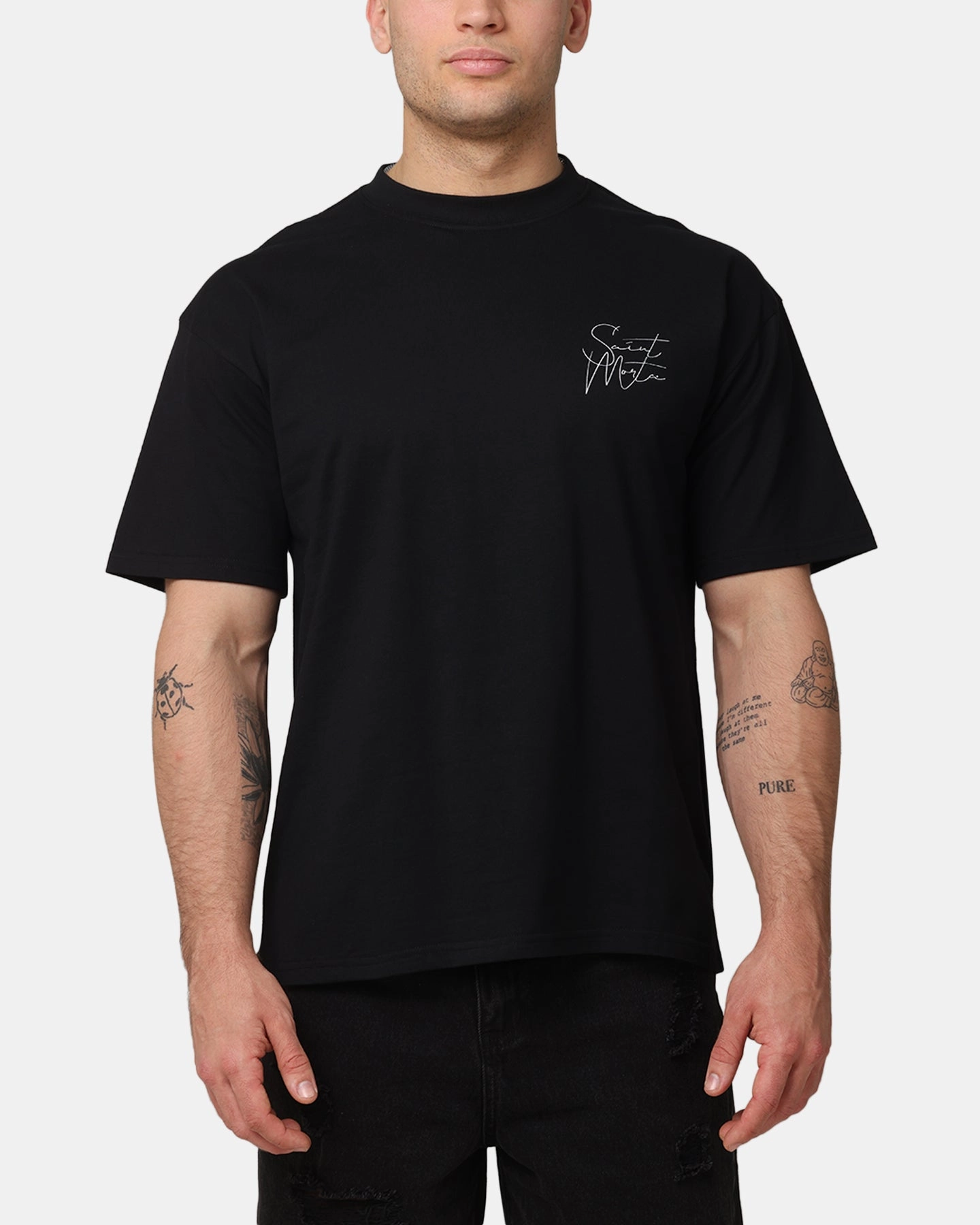 Street Fashion Saint Morta Eternal Shadow Drop T-Shirt Black