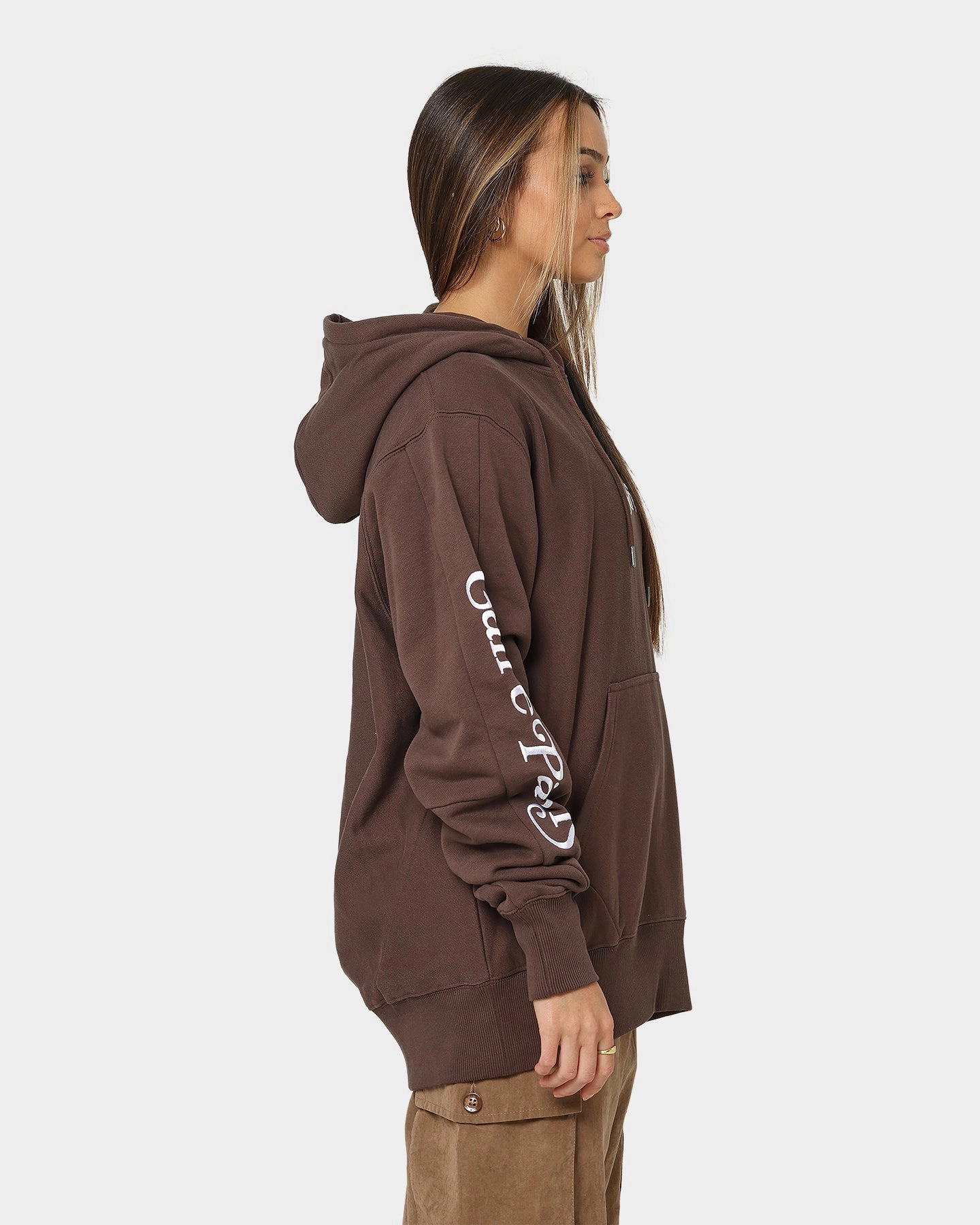 Carre Volle Hoodie Dark Brown Method