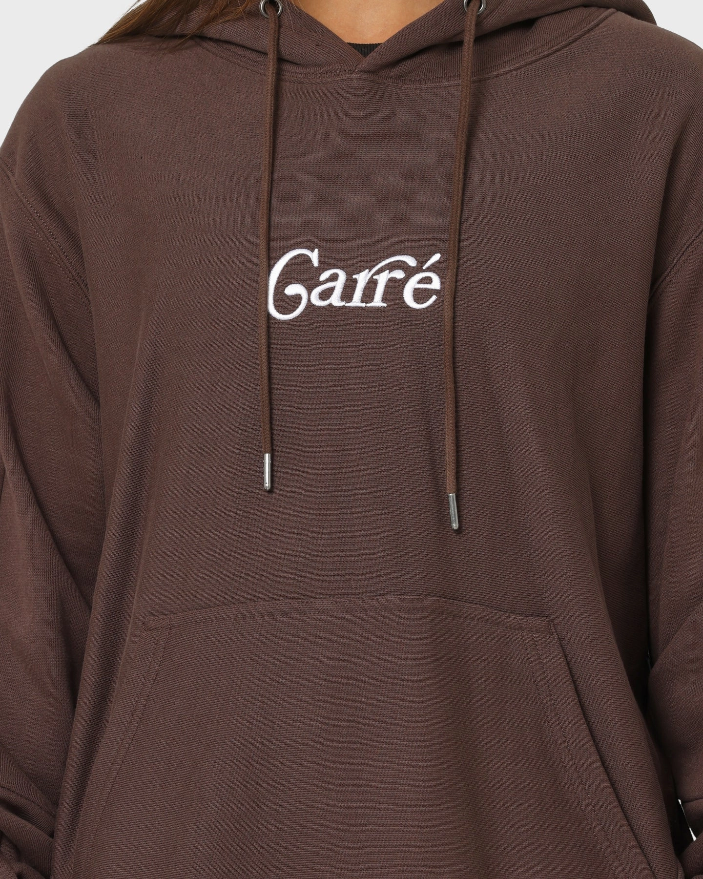 Dry clean only popular in Europe Carre Volle Hoodie Dark Brown