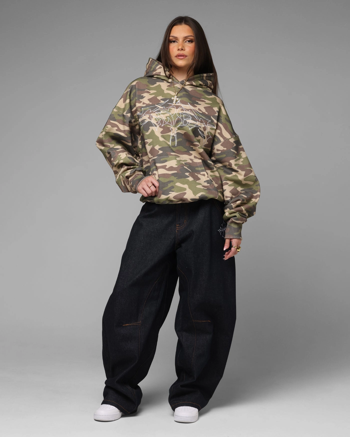 Loiter Opaque Premium Hoodie Camo Multi Pocket Design Forgiveness