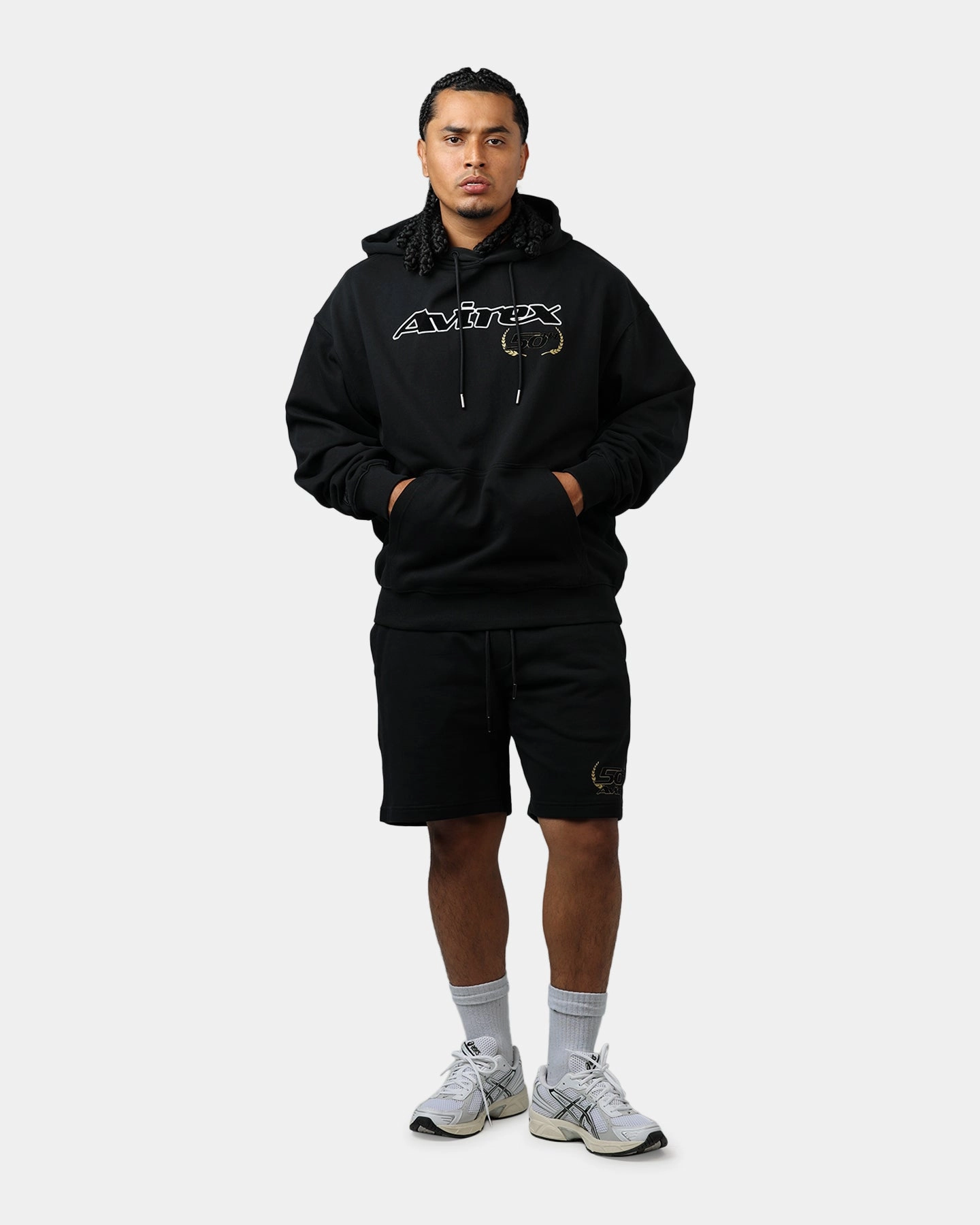 Fitness Avirex Gold Hoodie Black/Gold