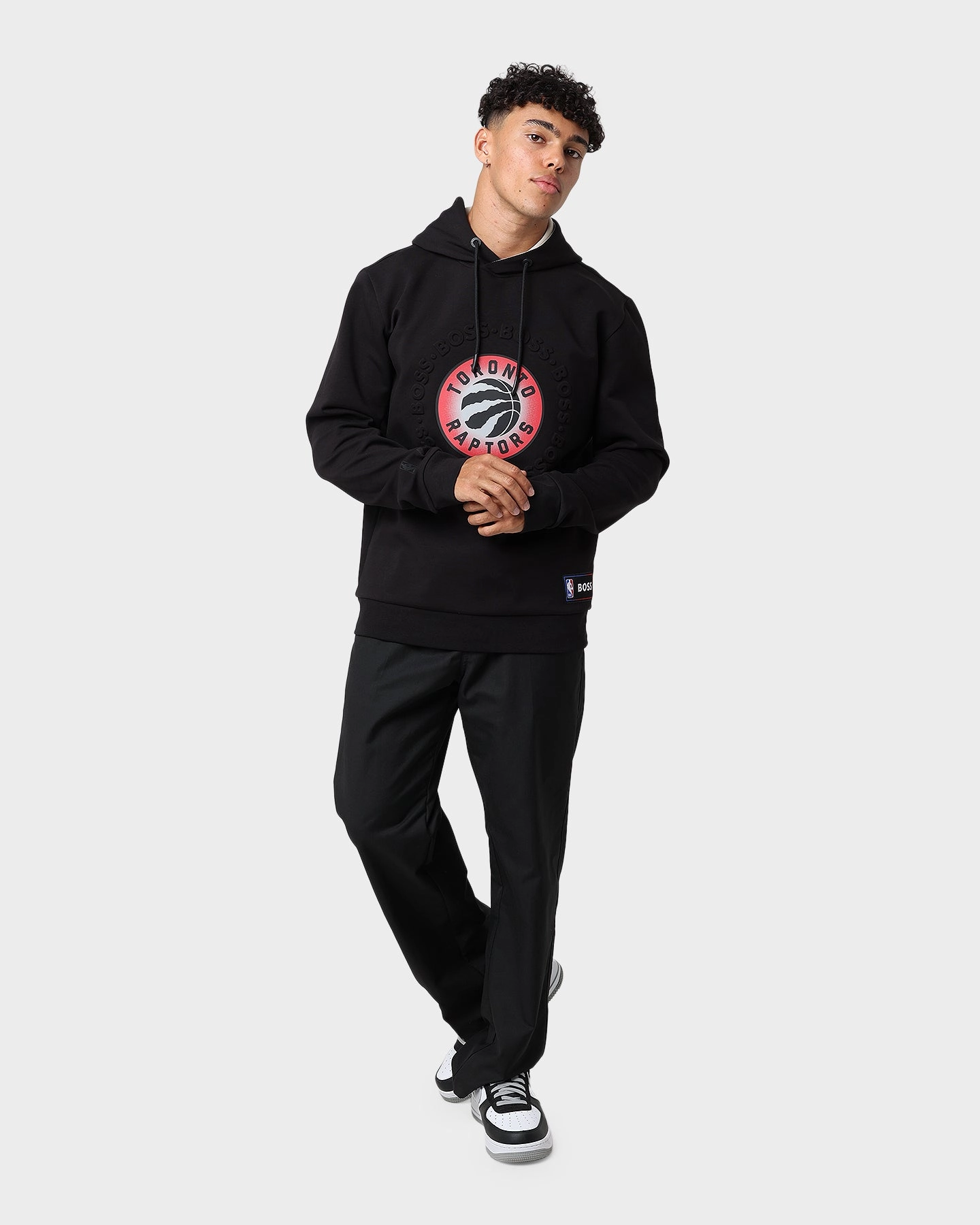Idolize Hugo Boss Hugo Boss X NBA Basic Toronto Raptors Hoodie Light Beige