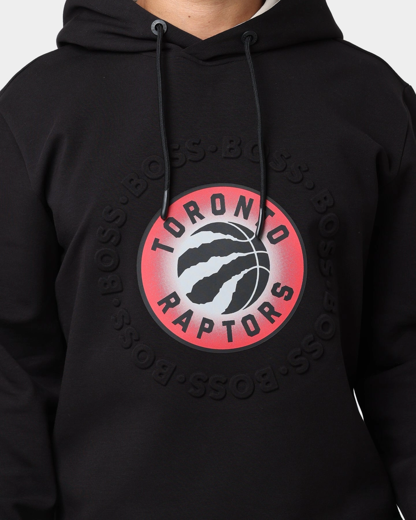 suitable for group activities Hugo Boss Hugo Boss X NBA Basic Toronto Raptors Hoodie Light Beige