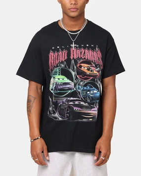 Goat Crew Pixar Cars Delinquent Road Hazards T-Shirt Black Universal Silhouette Perfect for Outdoors