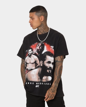 UFC By Goat Crew Jorge Masvidal Vintage T-Shirt Black Wash Cool Fit