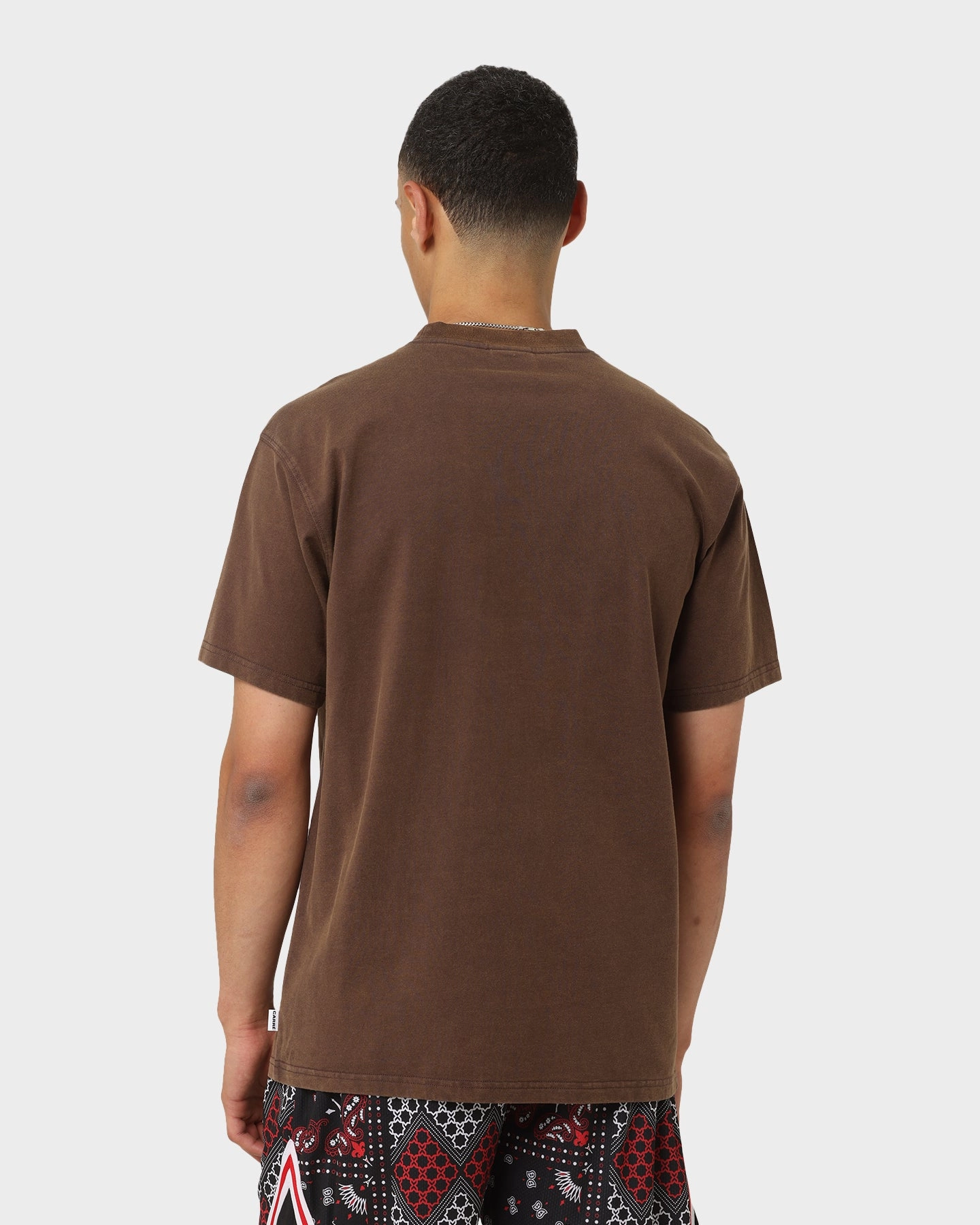 Carr?? Autumn Vintage T-Shirt Washed Brown Casual and Soft Summer Wear