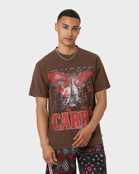 Chic Cut Carr?? Autumn Vintage T-Shirt Washed Brown