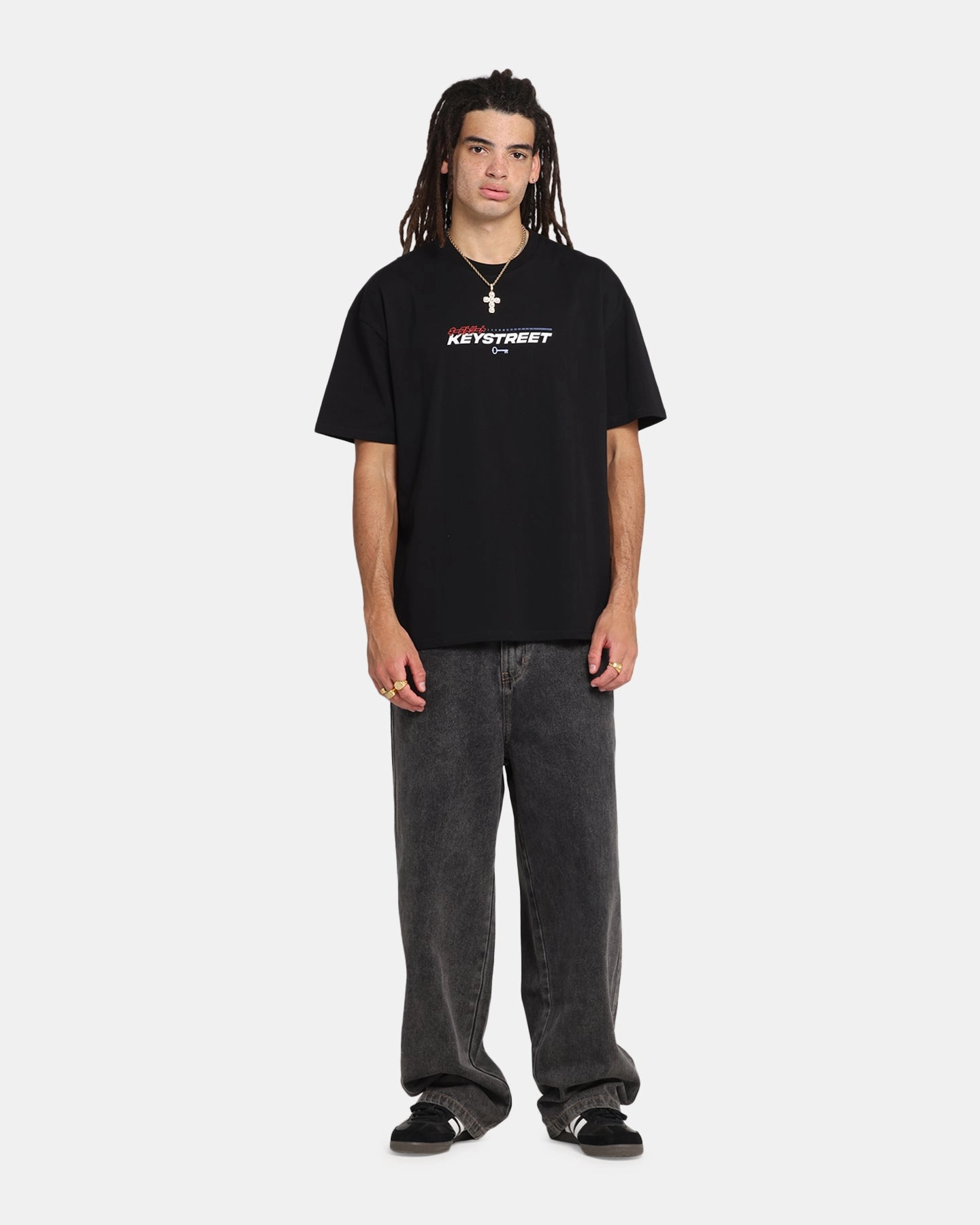 skinny but not tight Picnic Key Street Send It T-Shirt Black