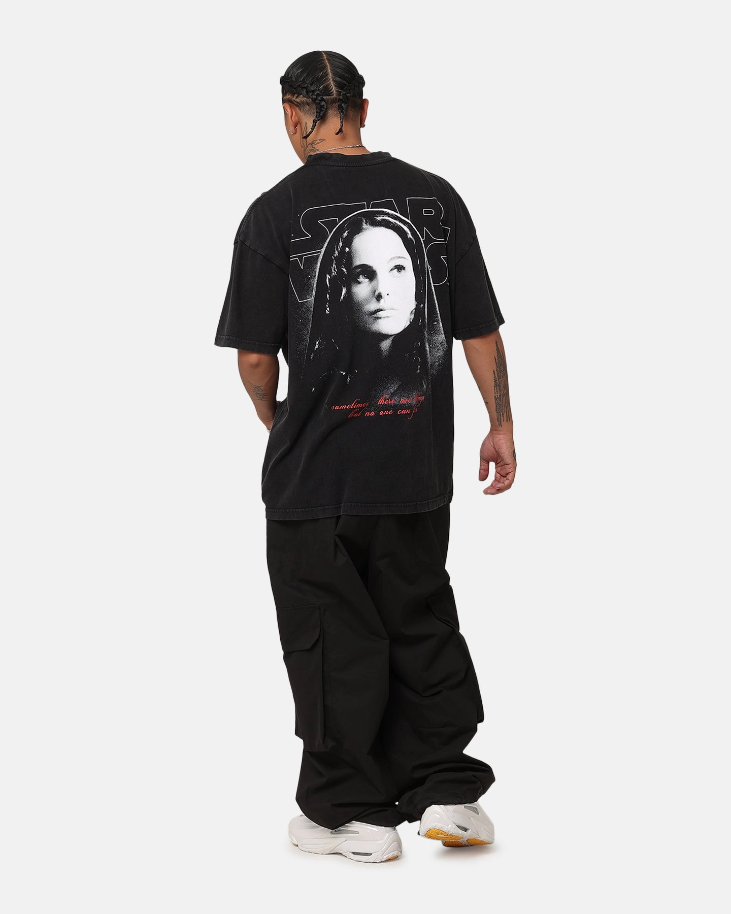 Timeless Look Wear Star Wars Episode II Queen Vintage T-Shirt Black Acidwash