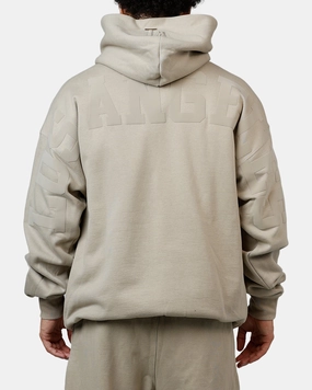 Pro Standard Los Angeles Dodgers Wingspan Hoodie Taupe Seamless Seams Hint