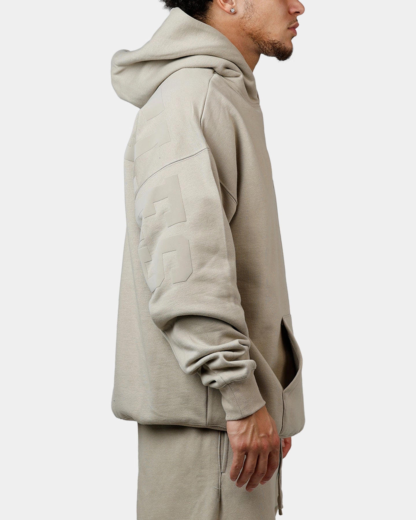 Pro Standard Los Angeles Dodgers Wingspan Hoodie Taupe Skinny Fit rainy