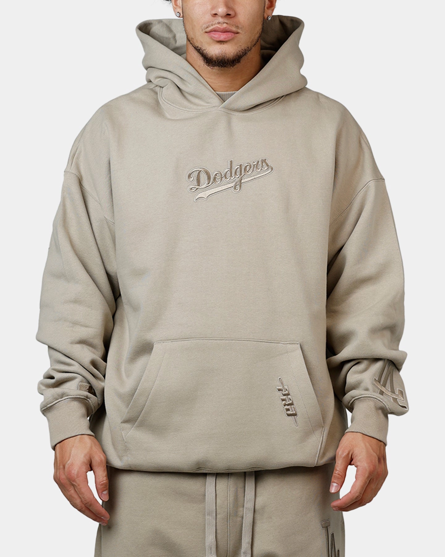 Pro Standard Los Angeles Dodgers Wingspan Hoodie Taupe graduation Gray
