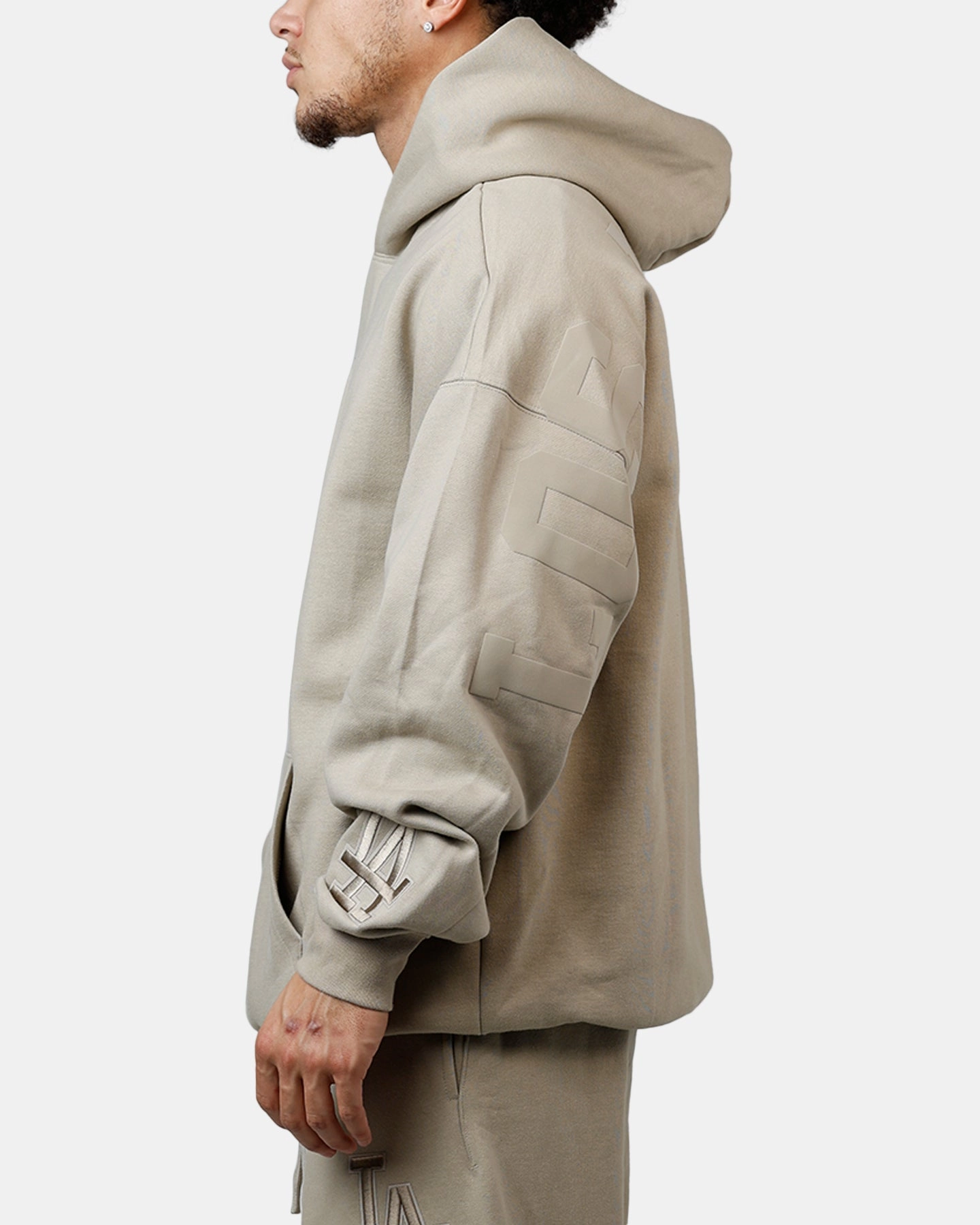 Thermolite Insulation Sport Fit Pro Standard Los Angeles Dodgers Wingspan Hoodie Taupe