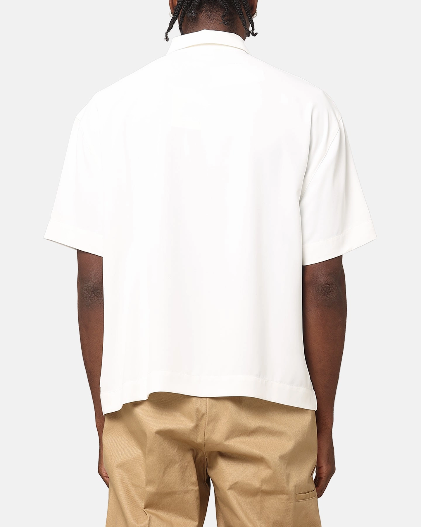 Carr?? Exceptional Pocket Oversized Shirt Off White Polished Finish Moisture Management Tech