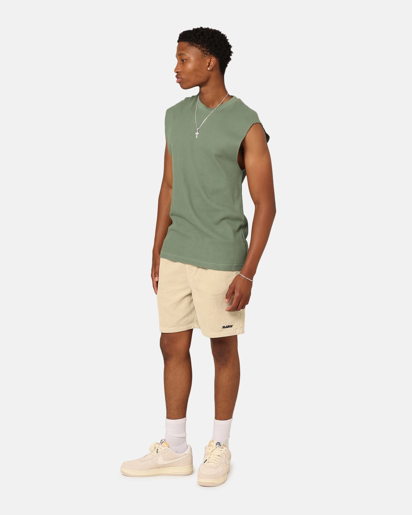 Quality Layer XXIII Waffle Muscle Singlet Sage