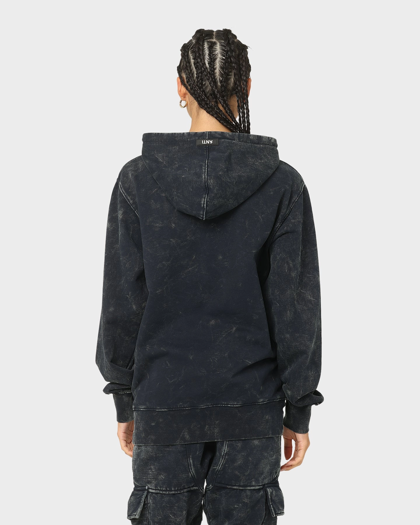 The Anti Order Anti Essential Hoodie Navy Crystal backpack