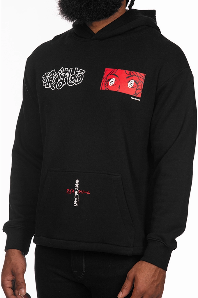elderly users Strong Support Icecream These Eyes Cropped Fit Hoodie