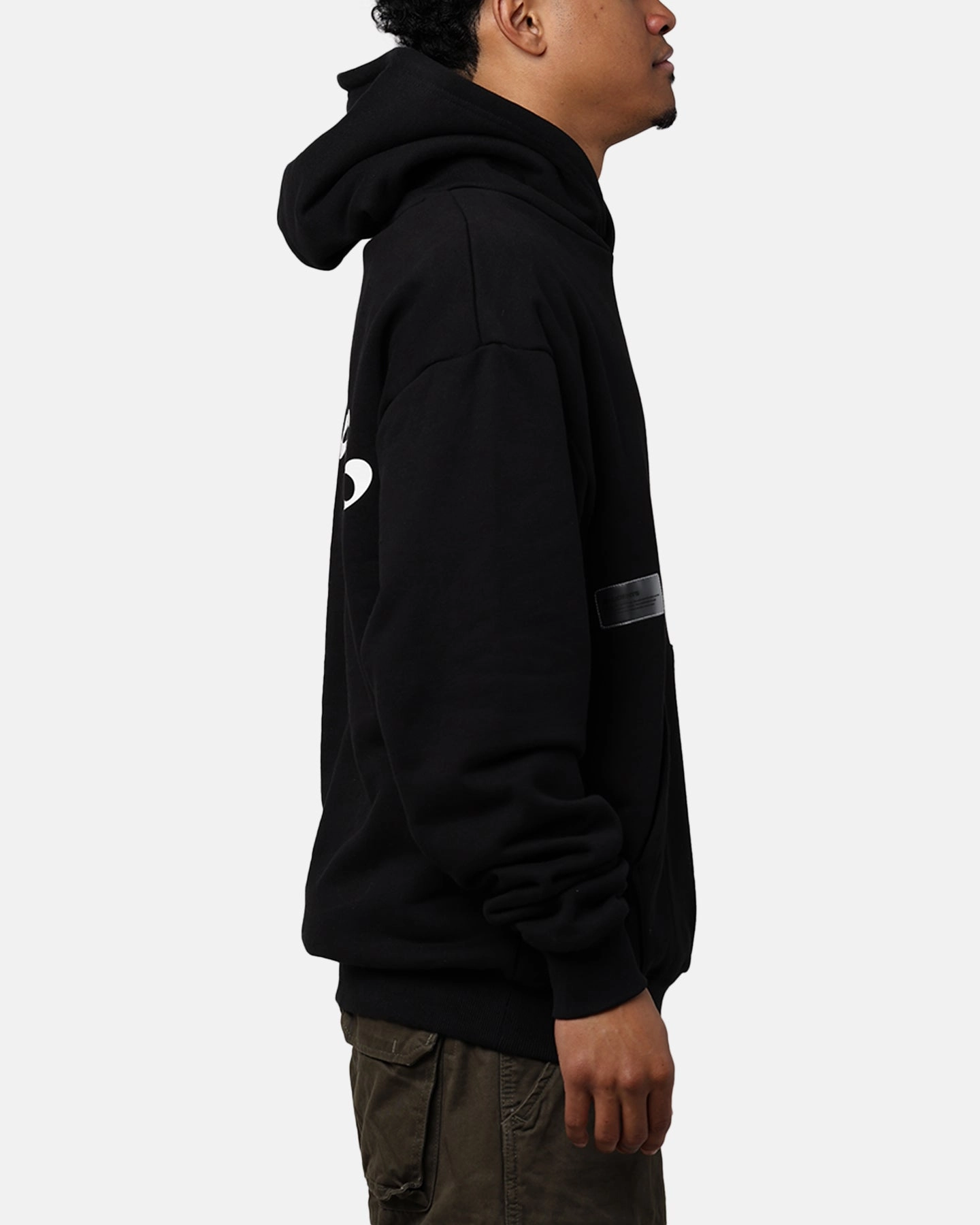 Street Chic Double Layer Design Students Golf All Star Pullover Hoodie Black